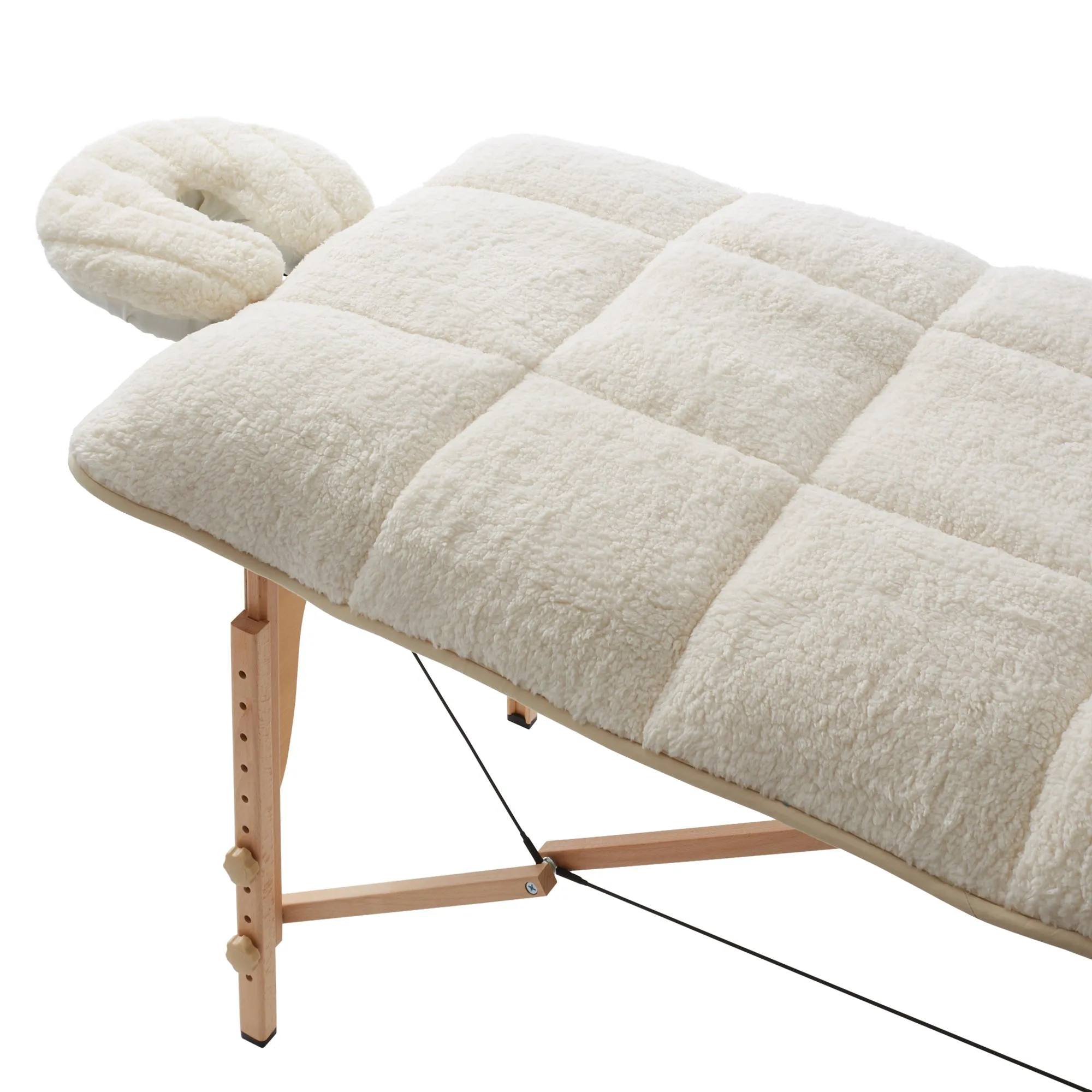 1/2" Thick Fleece Massage Table Pad & Face Cradle Set by Saloniture