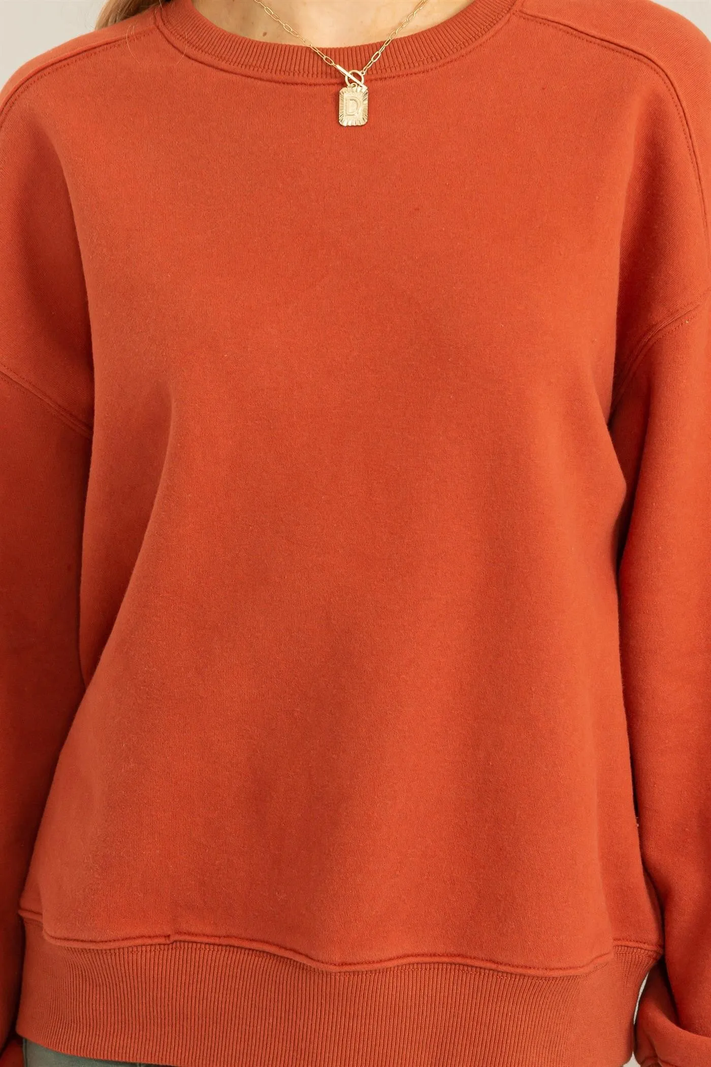 'A Hint' Sweatshirt - Clay