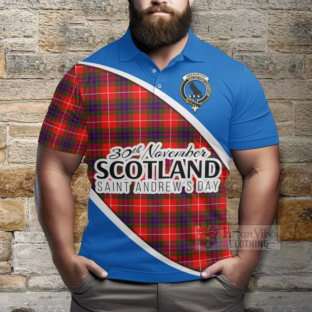 Abernethy Family Crest Tartan Polo Shirt Celebrate Saint Andrew's Day in Style