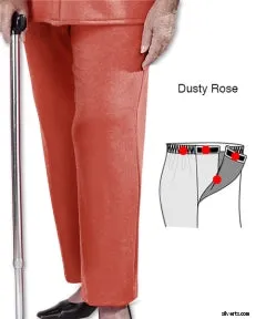 Adaptive Open Side Fleece Pants For Arthritis