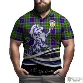 Arnott Tartan Polo Shirt with Alba Gu Brath Regal Lion Emblem