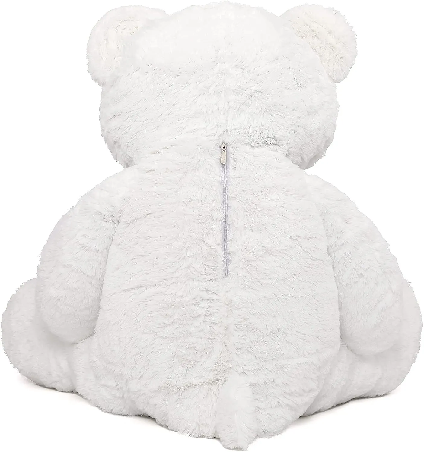 Big Teddy Bear Plush Toy, Brown/White/Pink, 39/47 Inches