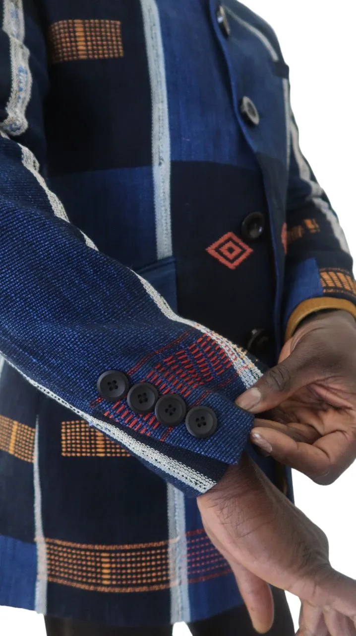Blazer Homme Pagne Africain Senoufo - Élégance, authenticité et Histoire