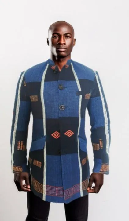 Blazer Homme Pagne Africain Senoufo - Élégance, authenticité et Histoire