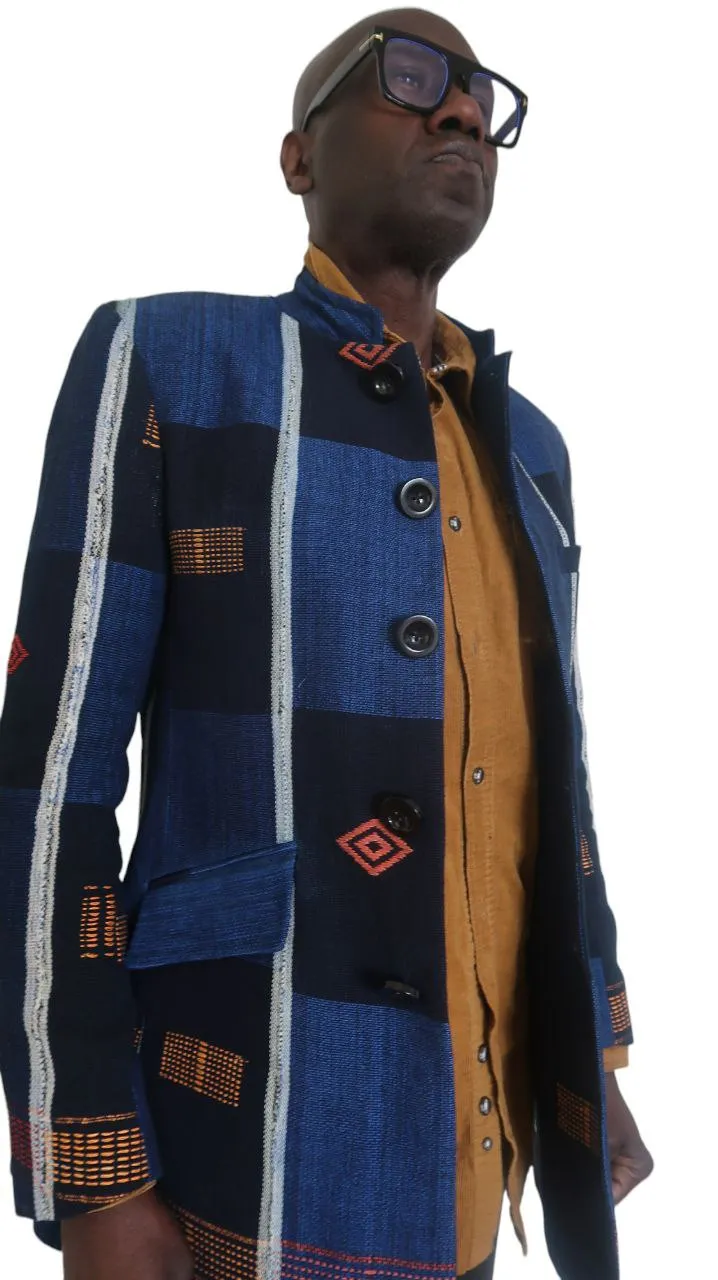 Blazer Homme Pagne Africain Senoufo - Élégance, authenticité et Histoire