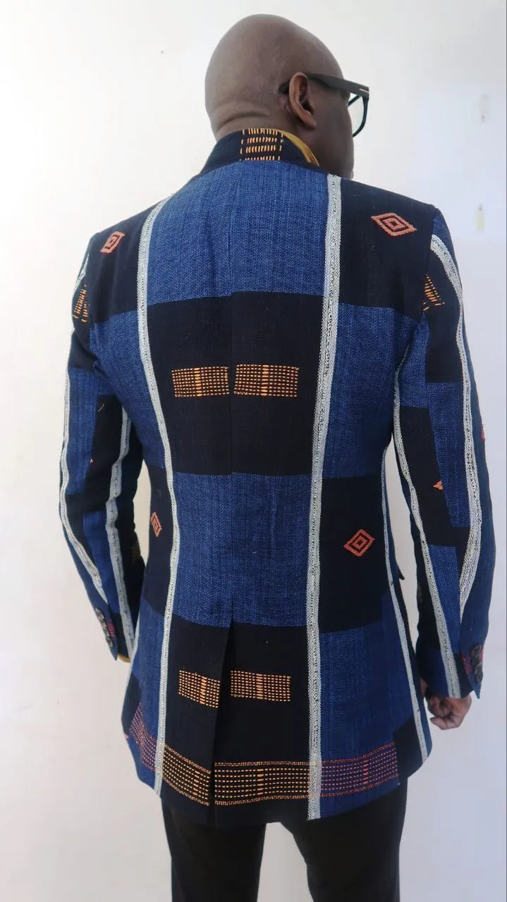 Blazer Homme Pagne Africain Senoufo - Élégance, authenticité et Histoire