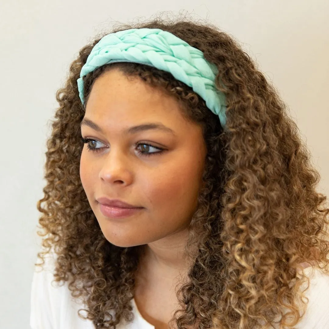Blushing Braid Headband - Teal