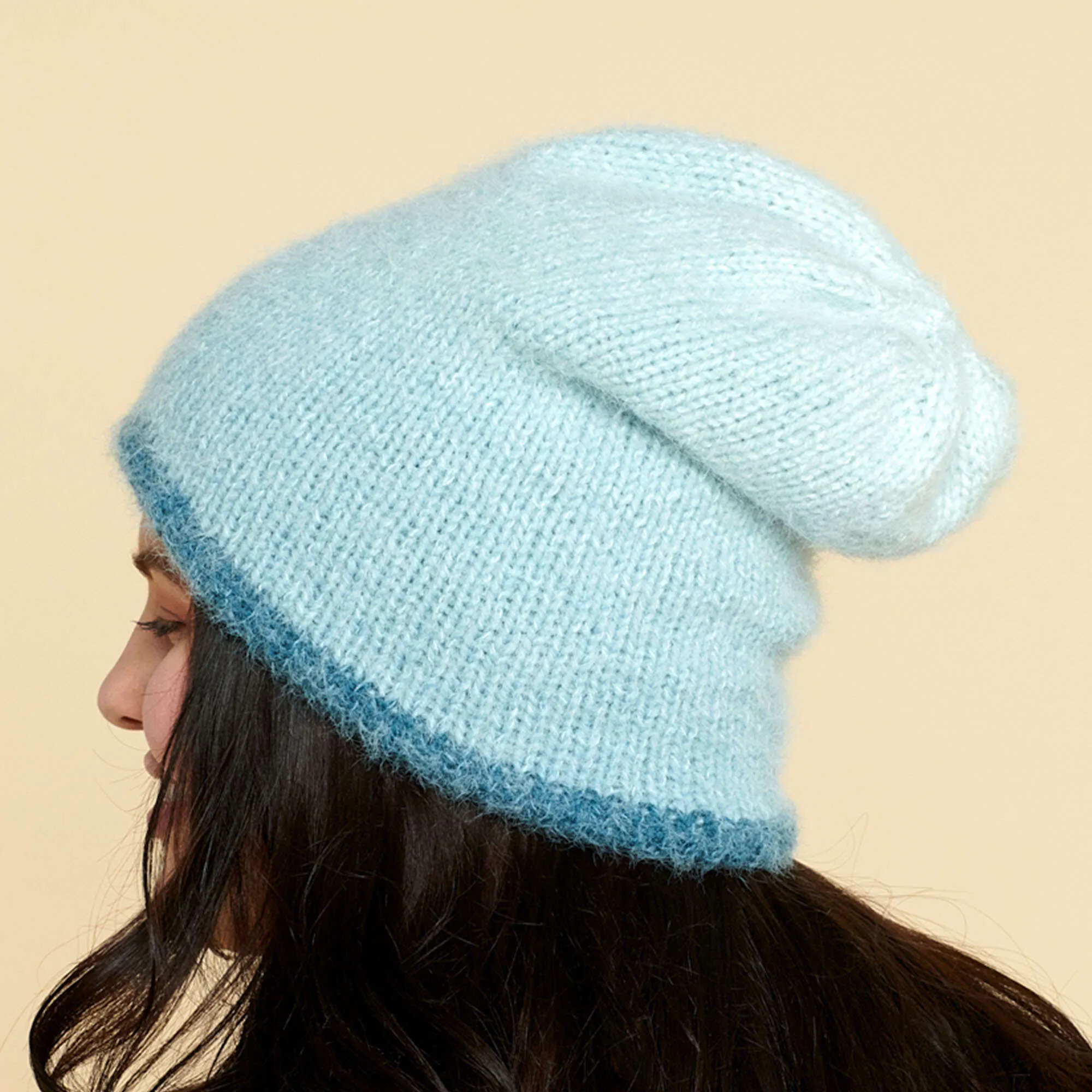 Caron Inside Out Knit Beanie