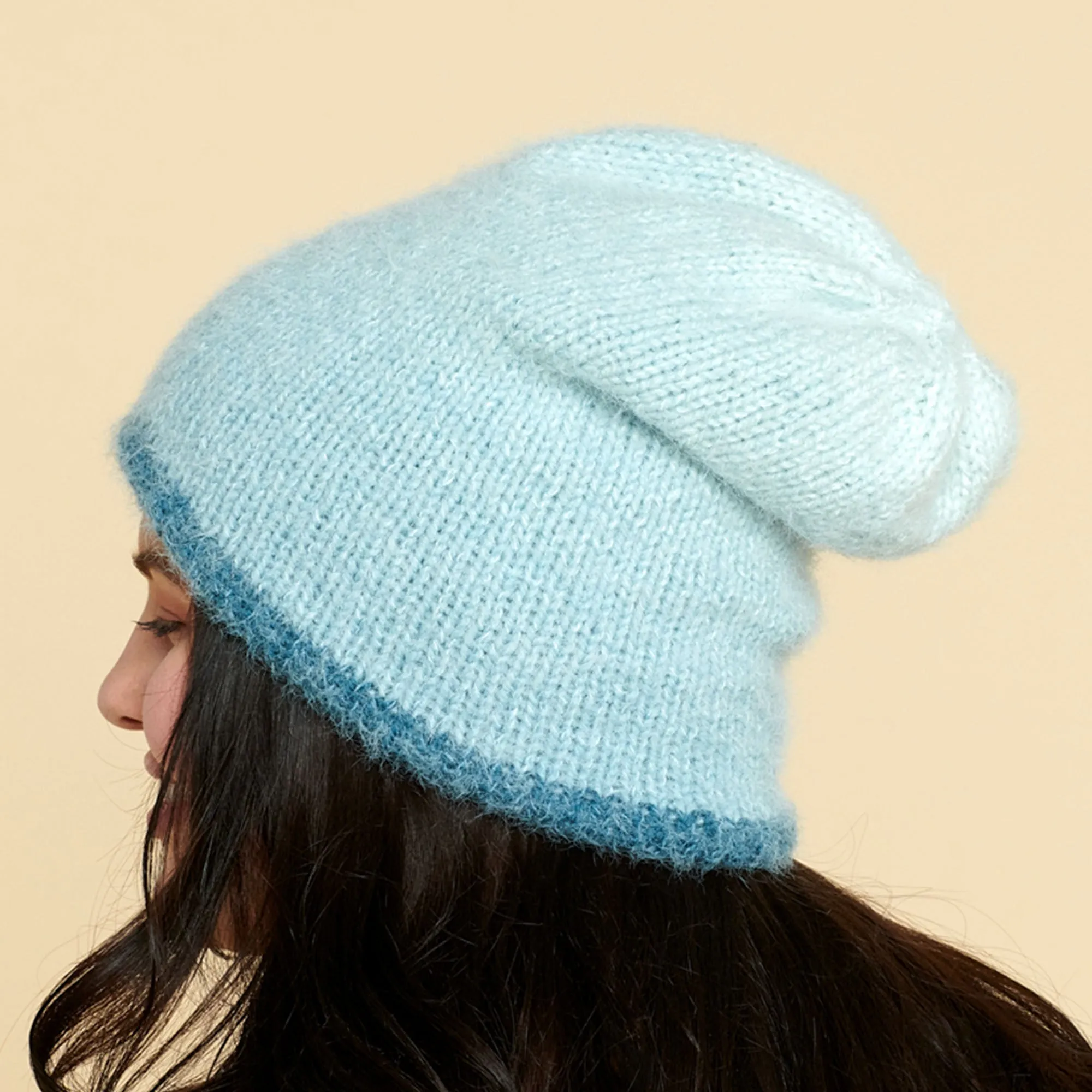 Caron Inside Out Knit Beanie