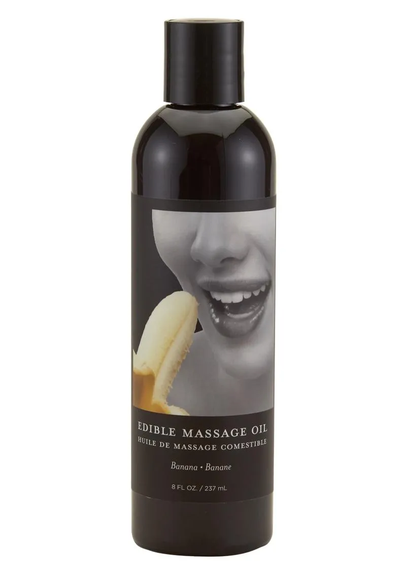Earthly Body Hemp Seed Edible Massage Oil Banana