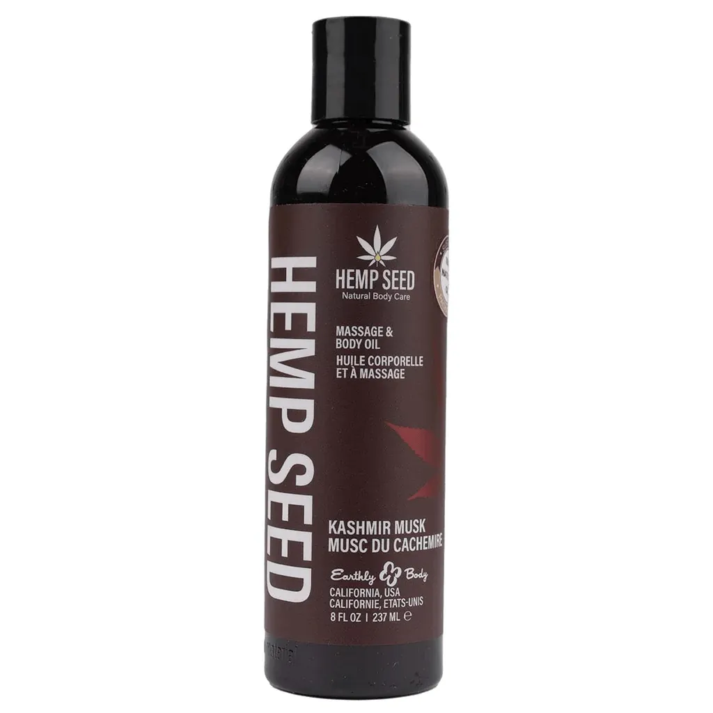 Earthly Body Hemp Seed Massage Oil Kashmir Musk
