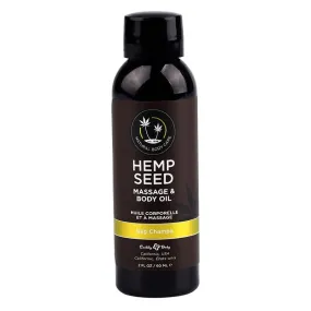 Earthly Body Hemp Seed Massage Oil Nag Champa