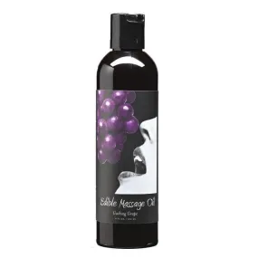 Edible Spa Quality Flavored Skin Nourishing Massage & Body Oil Grape