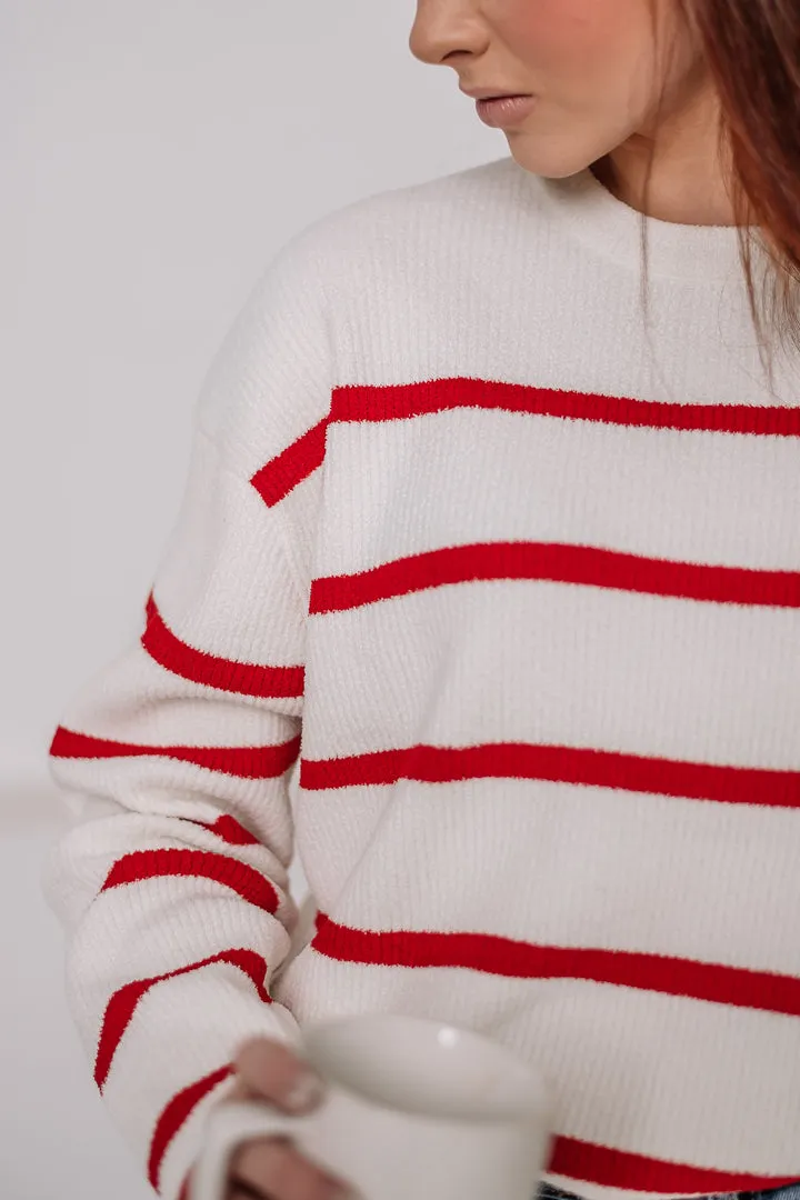 Festive Feelings Striped Sweater