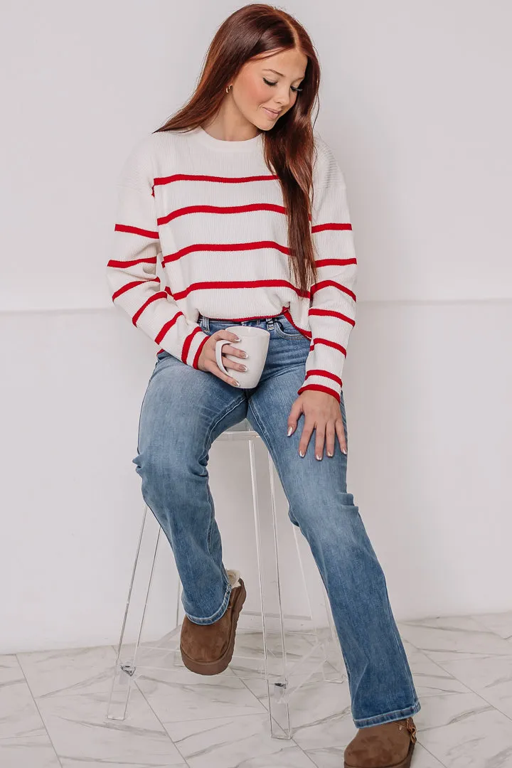 Festive Feelings Striped Sweater
