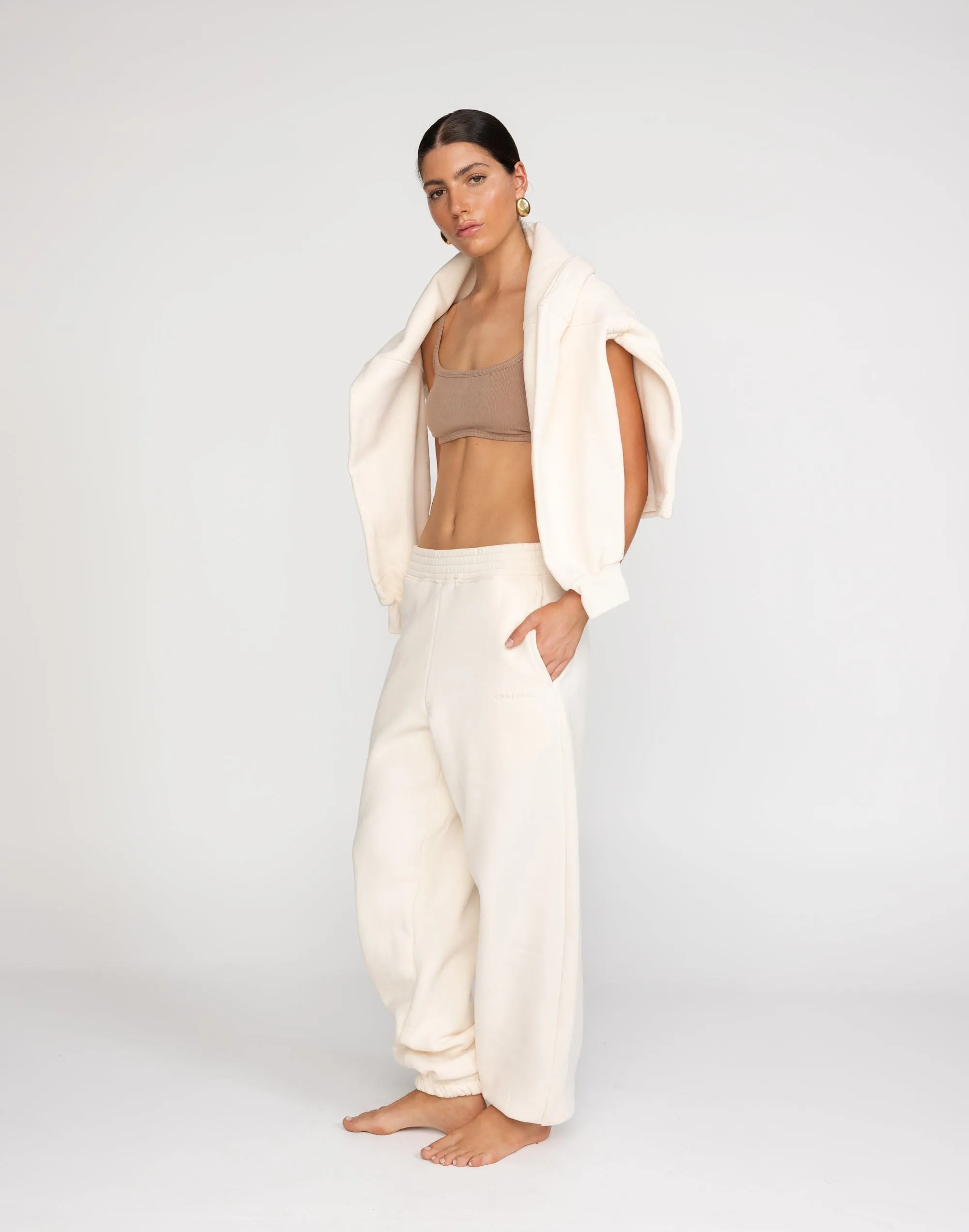 Jamie Tracksuit Pants (Milk)