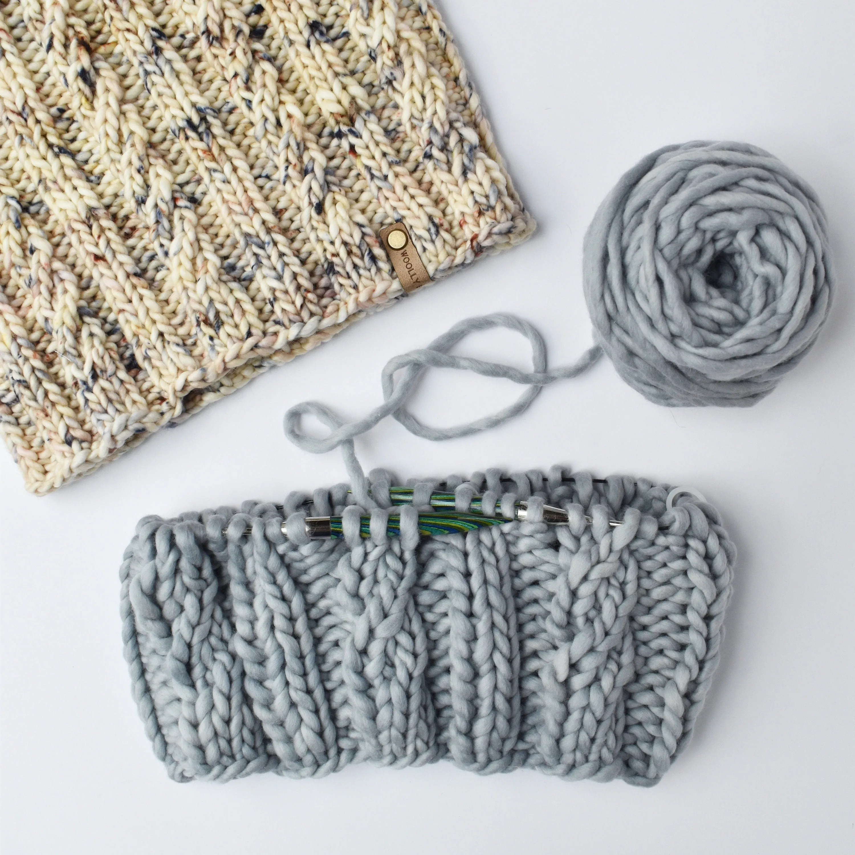 KNITTING PATTERN: Spindrift Cowl, Easy Cable Knit Cowl Knitting Pattern for Super Bulky and Bulky Yarn