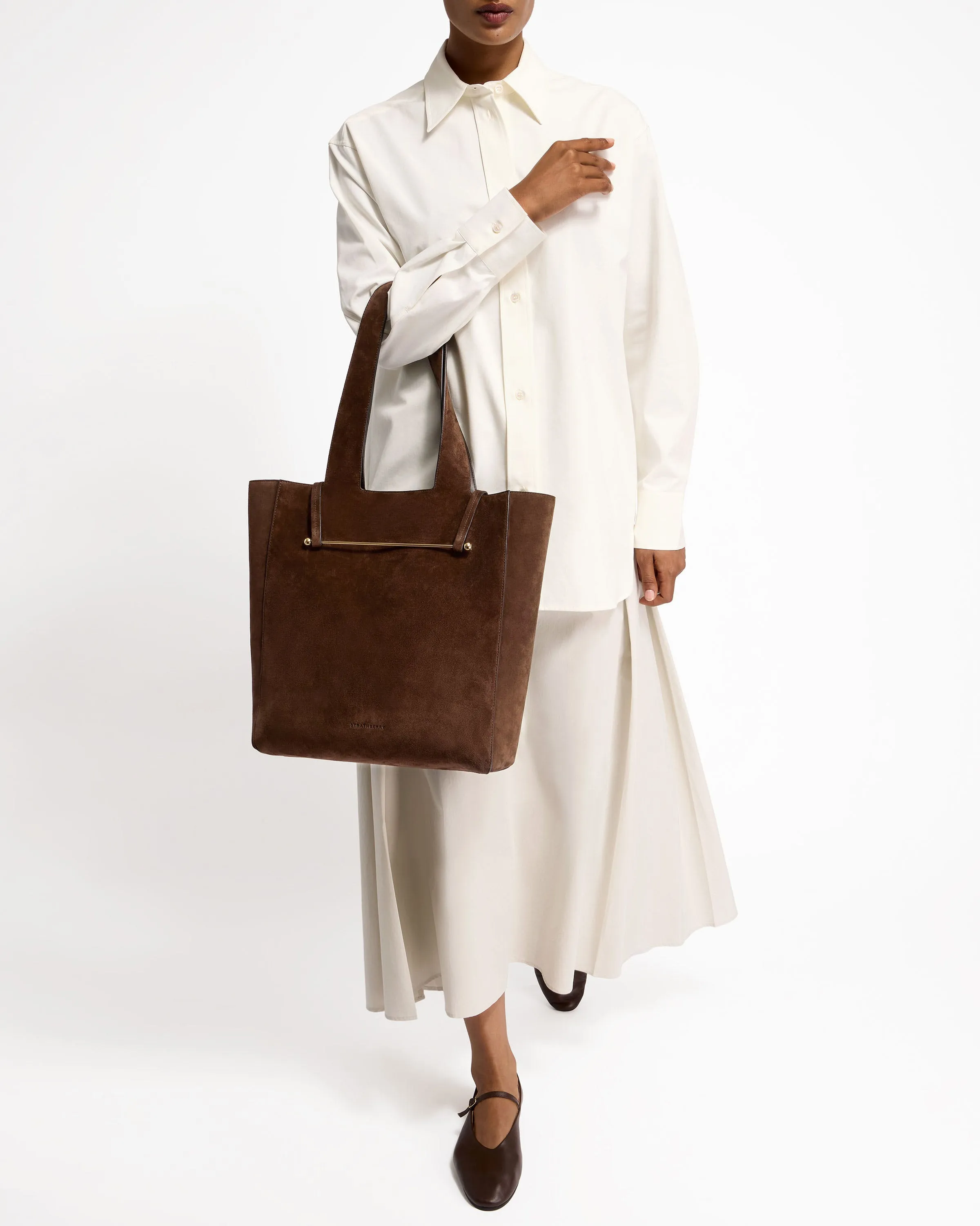 Melody Tote - Chocolate Suede