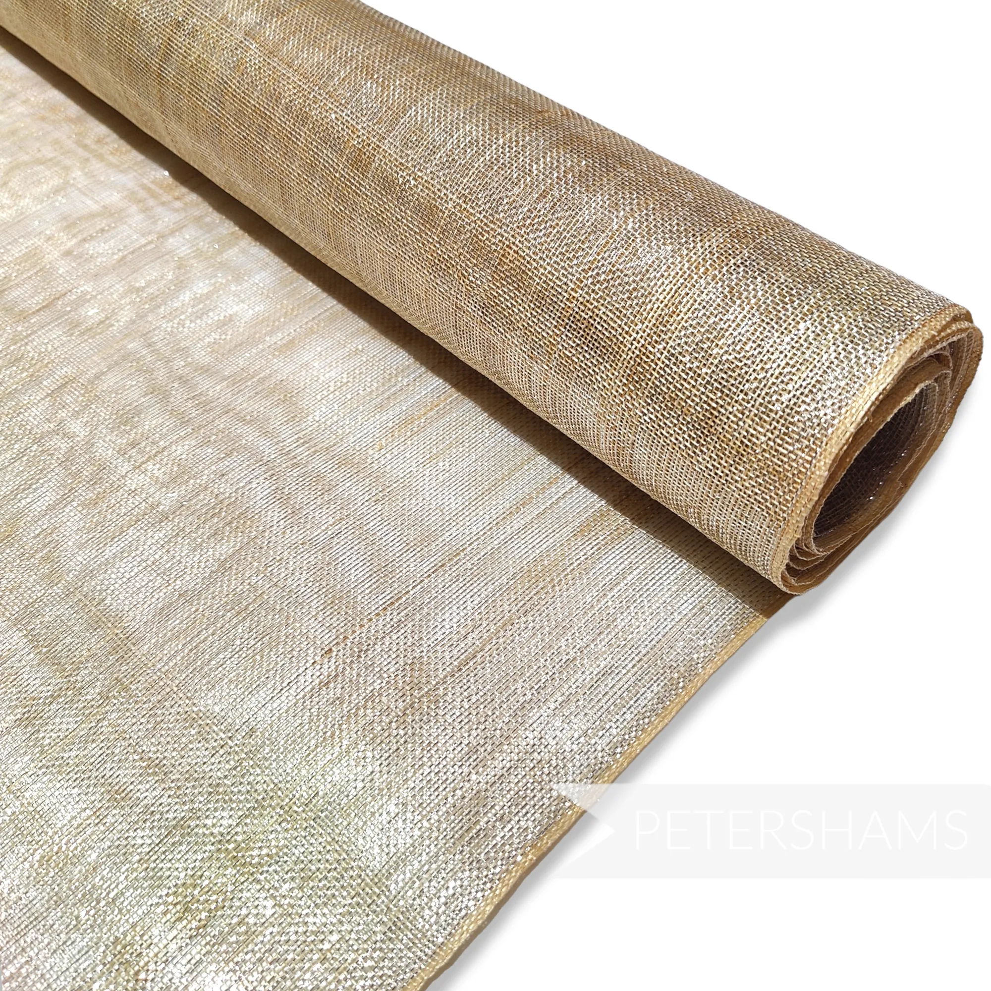 Metallic Lurex Threaded Sinamay Fabric - 1/2 metre