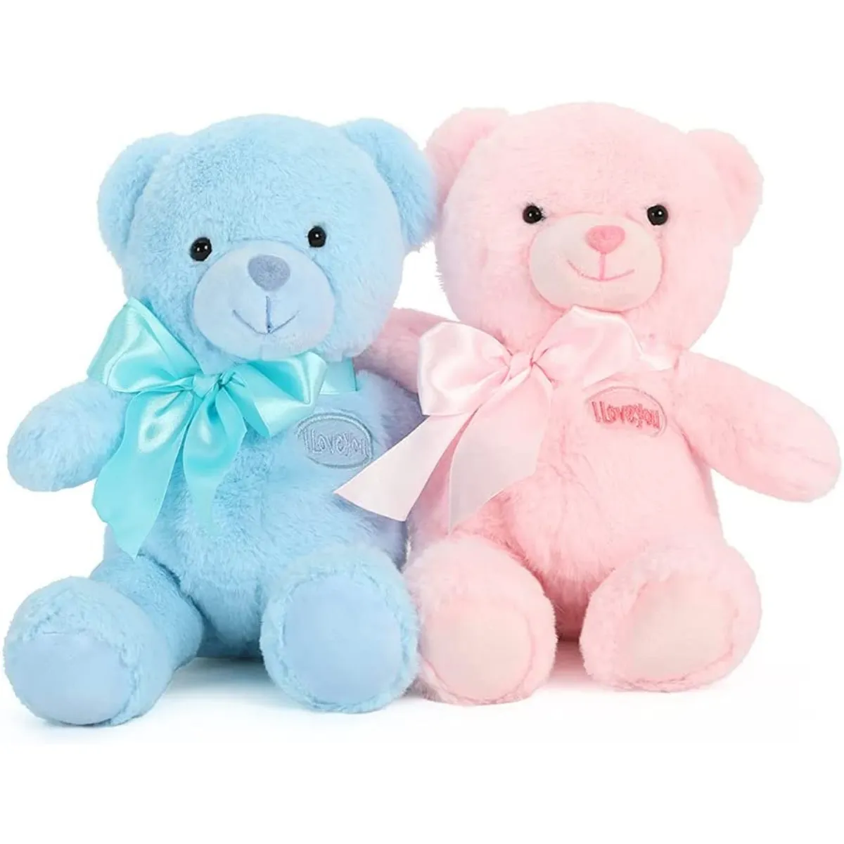 MorisMos 2-Pack Teddy Bear Plush Toy Set