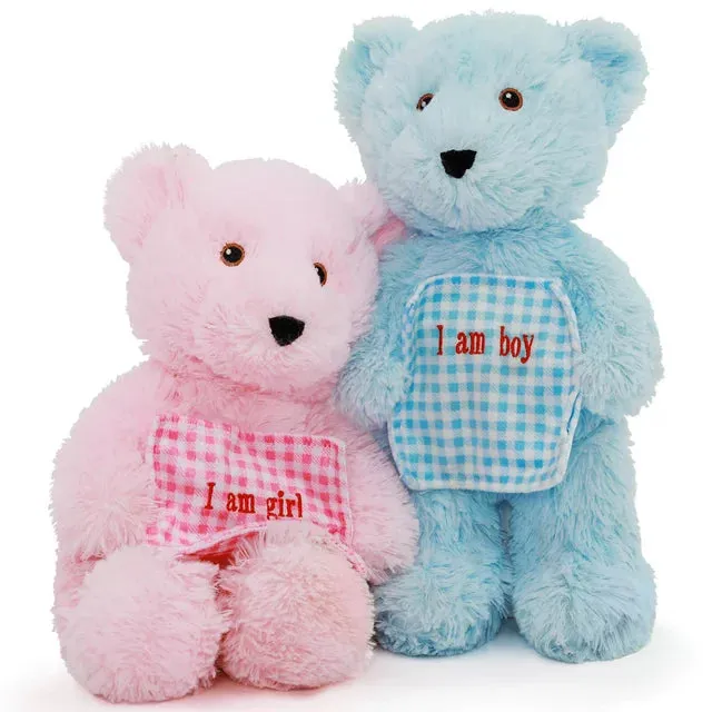 MorisMos 2-Pack Teddy Bear Plush Toy Set