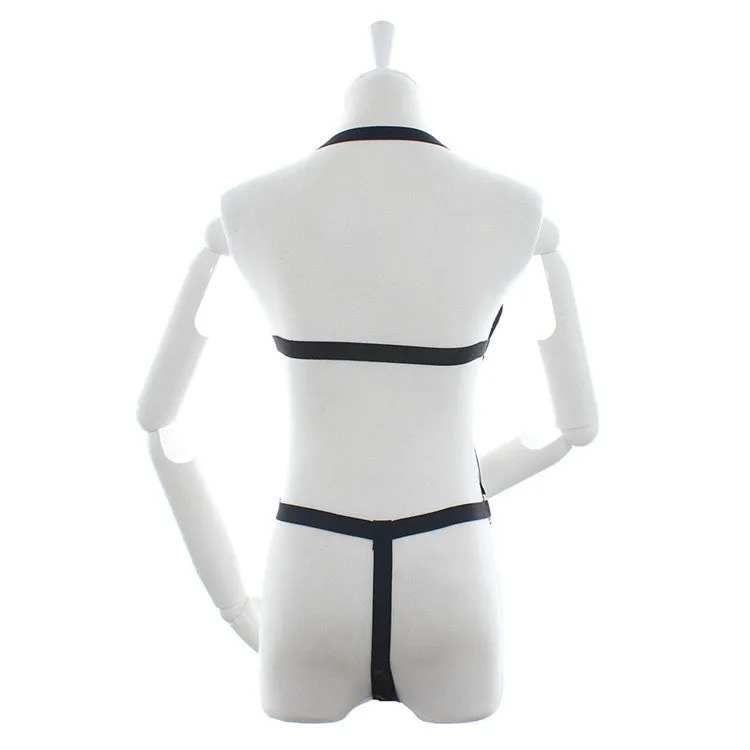 Patent Faux Leather Body Harness