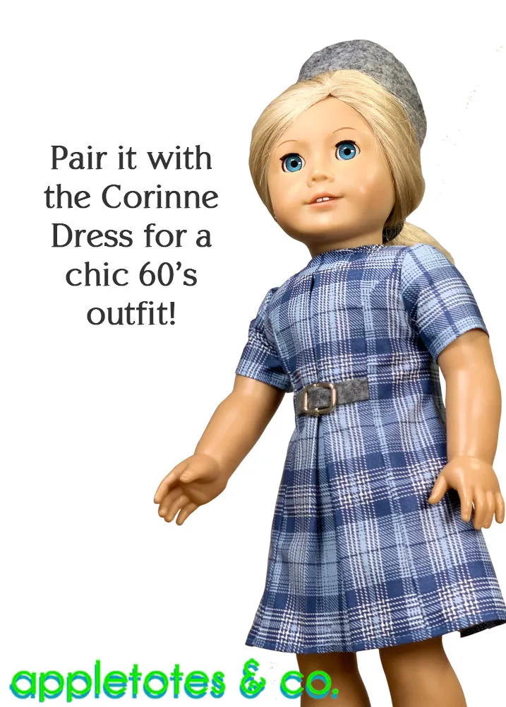 Pillbox Hat Sewing Pattern for 18 Inch Dolls