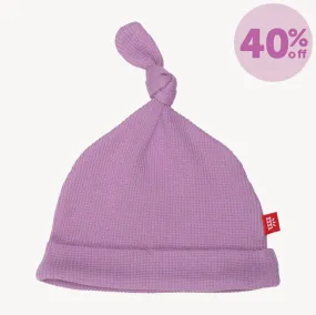 pink ribbon waffle modal newborn hat