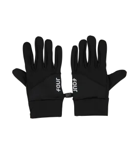 Reflective Logo Gloves Black