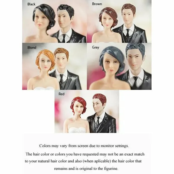 Romance Ribbon Accent Cake Topper- Custom Colors!