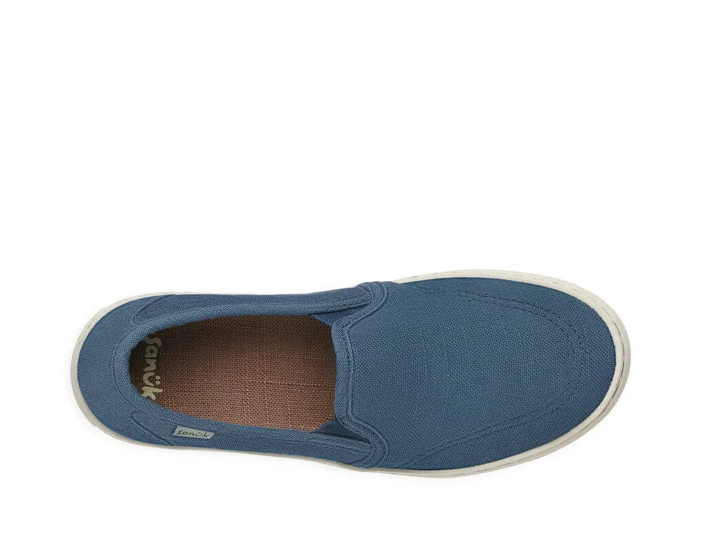 Sanuk Womens Avery Hemp Legion Blue