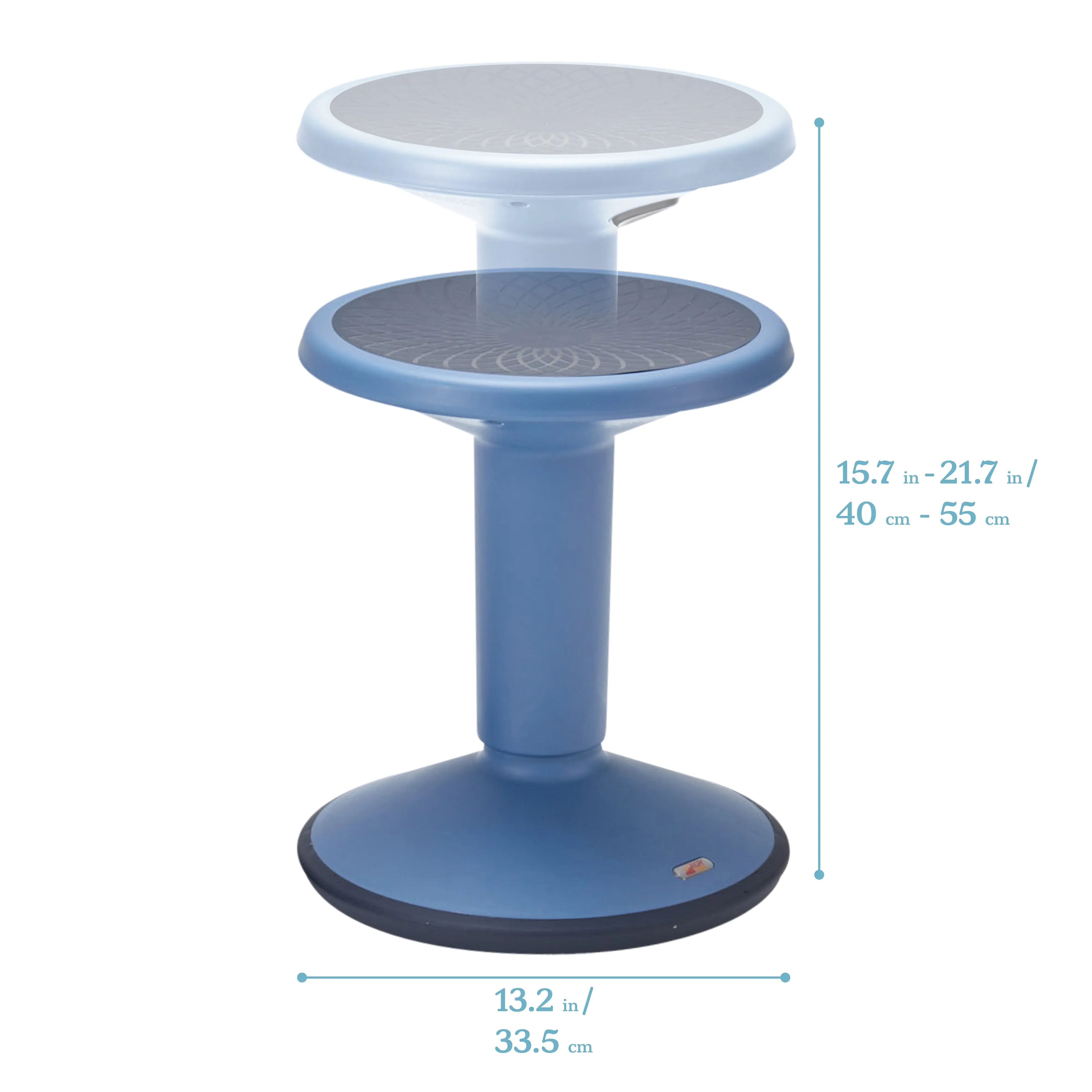 SitWell Adjustable Height Wobble Stool, Active Flexible Seating Chair